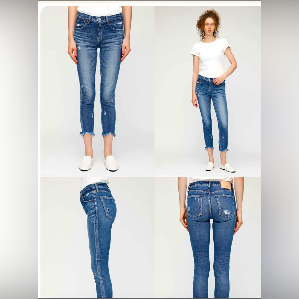Moussy Cropped Midrise  Dalesville Skinnies - size 24